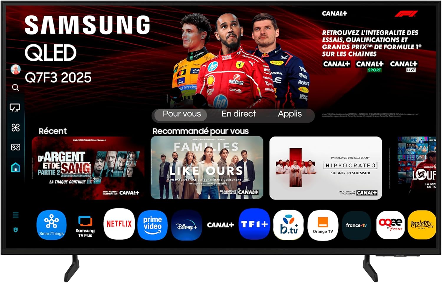 Samsung 50Q7F3 — Test & Avis (50&Prime; QLED 4K 120 Hz Vision AI) — vue principale du produit