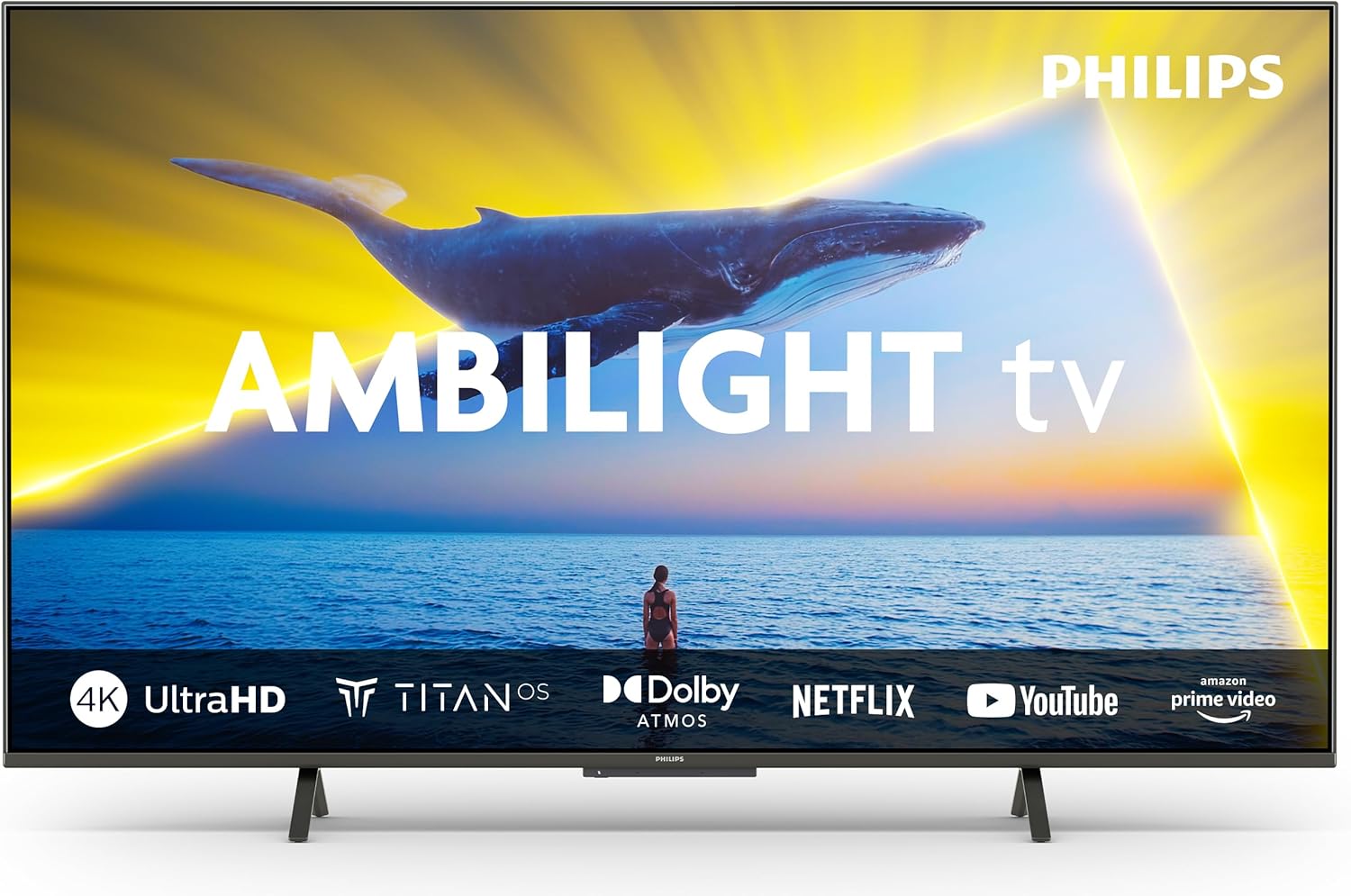 Philips Ambilight 43PUS8109 — Test & Avis (Smart TV LED 4K 43 » Titan OS) — vue principale du produit