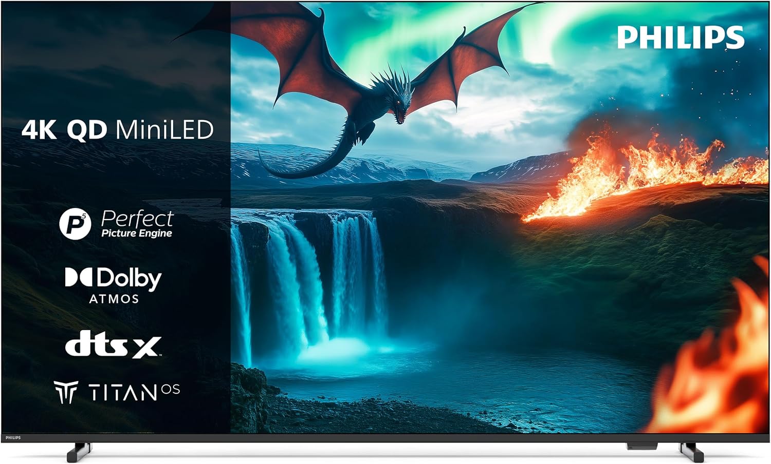 Philips 55MLED810 Mini LED — Test & Avis (4K 55&Prime;, 600 nits, Dolby Vision) — vue principale du produit