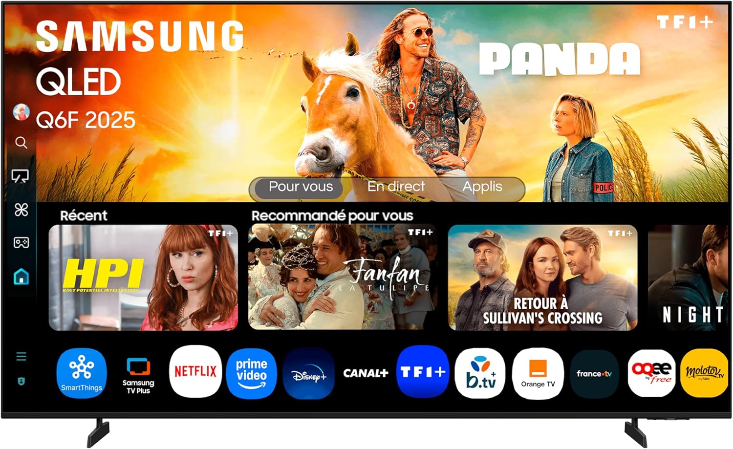 Samsung 55Q6F — Test & Avis (55&Prime; QLED 4K AirPlay Q-Symphony) — vue principale du produit