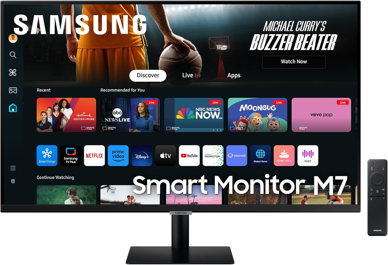 Samsung Smart Monitor M7 — Test & Avis (32&Prime; 4K UHD, USB-C 65W, Tizen) — vue principale du produit